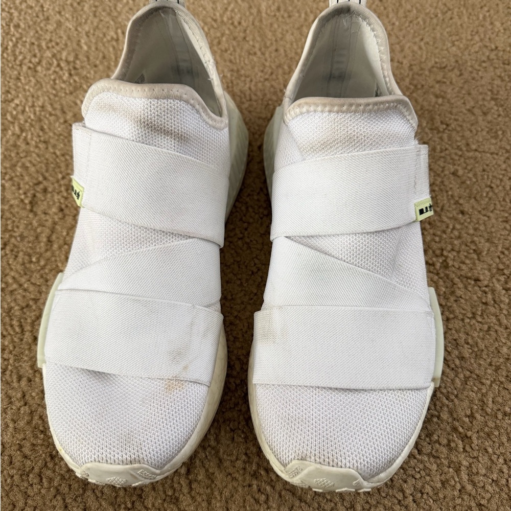 Adidas White Slip-On Shoes